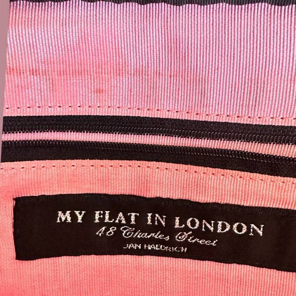 ABFAB "MY FLAT IN LONDON" BLACK QUILTED NYLON MESSENGER BAG (VGUC) - Picture 11 of 15